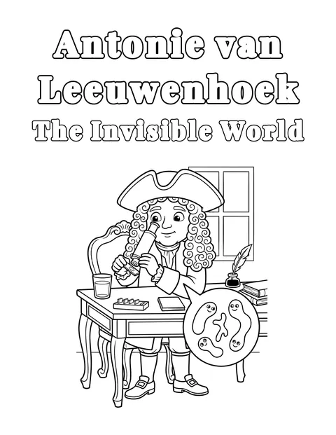 Coloring page preview: The Invisible World in a Drop of Water